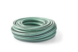 G.F. Srl TUYAU RECO, 15m de tuyau pour arrosage 12,5 mm (1/2") en PLASTIQUE RECYCLE, système ANTI TORSION, structure Ultramemory, résistant aux UV et anti algues. Fabriqué en France, Vert Sauge