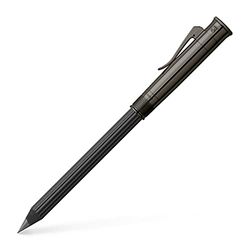 Graf von Faber-Castell 118530 - Perfect potlood met verlenger, puntenslijper en gum, Magnum Black Edition