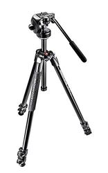 Manfrotto 290 Xtra - Kit trípode de 3 secciones y rótula fluída (aluminio)