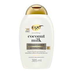 OGX | Après-Shampooing Nourrissant + Lait de Coco (flacon de 385 ml) – Après-shampooing hydratant pour des cheveux renforcer – Soin cheveux pour tous types de cheveux au parfum irrésistible