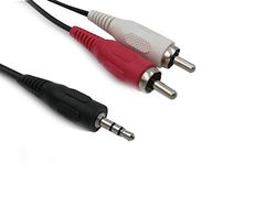 Cavo audio lineare A200D stereo Jack 3,5 mm maschio/doppio RCA maschio per amplificatore home cinema, Hi-Fi, soundbar ecc. 2 m50