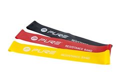 Pure 2 Improve - Vuxenband Set Med 3 Motståndsband Set Med 3 – Svart/Röd/Gul.