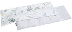 Medi Partners Almohadilla térmica hueso de cereza 60x20cm 800g 100% Algodón 5 cámaras Grande Terapias de frío Funda Extraíble (Océano)