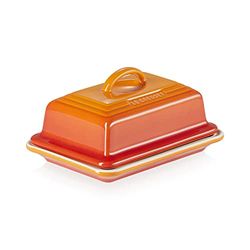 Le Creuset Portaburro in Gres Vetrificato, 900 g, 17 x 12.5 x 9 cm, Arancio