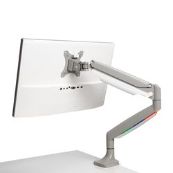 Kensington Braço com configuração VESA - Braço para um monitor com configurações de altura de um toque, braço para um monitor para teletrabalho com mola de gás, cinzento (K55470EU)