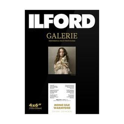 Ilford Galerie Prestige Mono Silk Warmtone 250 gsm 4 x 6 polegadas, 102 mm x 152 mm, 100 folhas