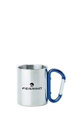 Ferrino INOX Cup-with Carabiner Caneca de montanhismo, alpinismo e trekking, adultos unissexo, 0