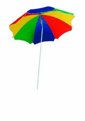 EXPLORER strandparaply parasoll ca. 180 cm **knickbar/med teleskopstav för förlängning** strand trädgård skärm solskydd synskydd strandmussla Outdoor färgglad beige blå
