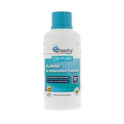 Efiseptyl - Oxi-Pure Renforcement de la dentition Bain de Bouche Protection Halitose - Haleine Fraîche 12h - Efficacité Prouvée - Goût Menthe - Sans Alcool - 500 ml (L'emballage peut varier)