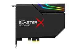Creative BlasterX AE-5 Plus - Carte Son de Jeu SABRE32 Ultra-Classe Haute résolution PCI-e et DAC 32 bits/384 kHz, SNR jusqu'à 122 DB, éclairage RGB aurora