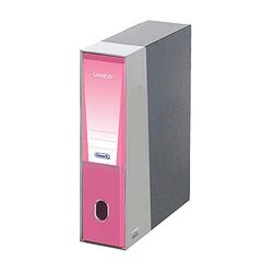 Favorit Archivador único con Funda y con Mecanismo de Palanca, Formato Interior 23 x 30 cm, Lomo 8 cm, Rosa 1 Unidad
