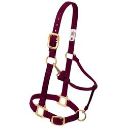 Weaver Leather Originele Verstelbare Kin en Keel Snap Halter L. Burgandy