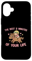 The Best Two Minutes Of Your Life Horse Racing Derby Day Case for iPhone 16 Plus