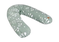 Béaba, Big Flopsy, Cojin Lactancia, Almohada de Maternidad y Embarazada, Multifuncional, Adecuada para Dormir/Amamantar, Soporte, Hipoalergénica, Noche Tranquila,Flor de Algodón,Oekotex,Naturaleza