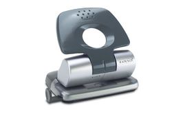 Rapesco 0724 Zero-20 Perforatrice a 2 Fori, 20 Fogli, Argento/Nero