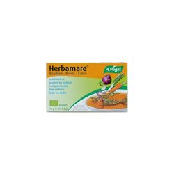 Herbamare® Cubes de bouillon végétal bas en sodium | Avec légumes et légumes frais BIO | 8 x 9,5 g | A.Vogel