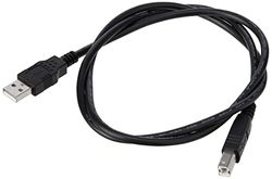 C2G USB-printerkabel, USB 2.0 A naar B-kabel. Compatibel met printers en scanners van HP, Epson, Brother, Samsung, Cannon en alle andere USB A/B apparaten (1M, Black)