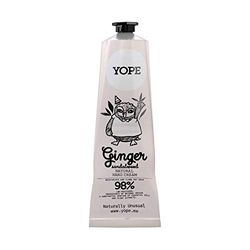YOPE Crema Mani | Burro Di Karitè | Oli di argan, cocco e oliva | Rafforzamento | nutriente | Calmante | Irritante | 98% di Ingredienti Naturali | Formula vegana | Zenzero e Sandalo | 100 ml