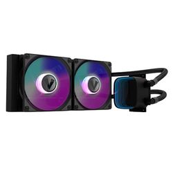 Vida Aquilo 240mm ARGB Liquid CPU Cooler, 2x ARGB PWM Fans, Infinity Mirror RGB Pump Head, Black