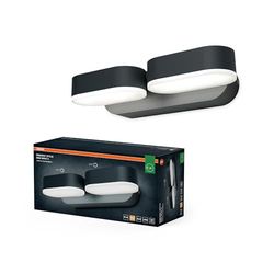 OSRAM ENDURA Style set 2 faretti mini grigio scuro, lampada LED da parete per esterni con testa girevole a 340°, protezione IP44, ideale per illuminazione ingresso