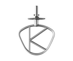 Kenwood KAT50.​000CA 000CA-Gancio K Elemento Miscelatore Compatibile con Tutti i Robot da Cucina Chef, Lavabile in lavastoviglie, Colore: Argento, Alluminio