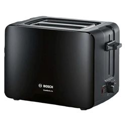 Bosch TAT6A113GB 2 Slice Compact ComfortLine Toaster - Black, 700024275