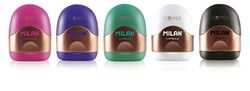 MILAN Caja expositora 24 sacapuntas con depósito CAPSULE Copper