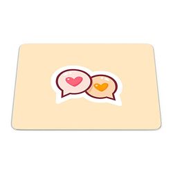 Bonamaison, Rectangle Pop Art Digital Printed Mouse Pad, Non-Slip Base, for Office and Home, Size: 22 x 18 cm