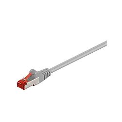 Goobay 93212 CAT 6 Patch Cable, S/FTP PiMF, Grey, 0.25m Length