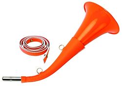 Januel Gof32120 Cuerno de Caza de 50 cm + PU con Tirantes – Fluo, Unisex, neón