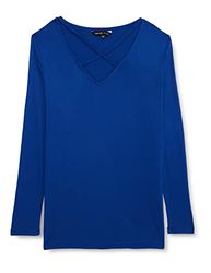 Simply Be Ladies Cross Strap Detail Top Camiseta, Azul (Cobalt Blue 001), 40 (Talla del Fabricante: 12) para Mujer