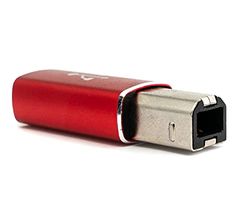 SYSTEM-S USB 3.1 MIDI-adapter type C aansluiting naar 2.0 type B stekker kabel in rood