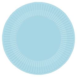 Amscan 9915400-218-66 8 Pak Duidelijke Hemelsblauwe Milieuvriendelijke Document Partijplaten
