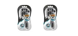 BIC Flex 4 Disposable Men's 4-Blade Razors with Moveable Blades for a Close Shave, Solid Control, Pack of 6