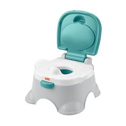 Fisher-Price 3-i-1-potta Träningspotta och pall med avtagbar toalettring och tvättbar skål, HPY87