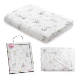 Interbaby Couverture pour Nouveau-né | Motif Koala Extra Douce, Confortable et Chaude | Couverture pour bébé Mois 80 x 110 cm, Unisexe, pour berceaux, landaus, couffins
