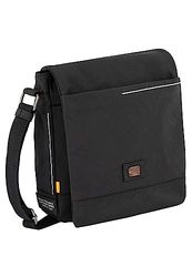 camel active Bolso de hombro City para hombre con solapa, tamaño mediano, negro