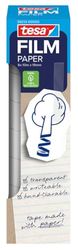 Tesa tesafilm PAPER - ruban adhésif transparent, inscriptible, déchirable à la main, déroulement silencieux, idéal pour la décoration, le bricolage, les emballages cadeaux, 8 rouleaux de 19 mm x 10 m