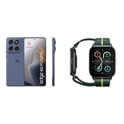 Motorola edge 60 fusion, Pantone Slipstream, Moto AI Smartphone, 50MP Sony LYTIA Camera, Includes Protective Cover and Moto watch fit, PANTONE Trekking Green