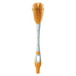 MAM Soft Baby Bottle Brush, Teat Brush with Hanging Hole for Easy Storage, Non-Scratch Brush, Ideally Suited for Cleaning Bottle Teats, Unisex (Colour May Vary)