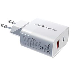 PAWHITS Chargeur USB C 30W PD 3.0 2 Ports Adaptateur Secteur USB C Rapide Compatible avec iPhone 13/13 Pro/13 Mini/ 12/12 Pro/ 12 Pro Max/ 12 Mini/ 11 Pro/ 11 Pro Max/XR/X/XS/8 Plus/iPad/Airpods