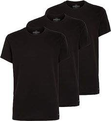 Calvin Klein Hombre Pack de 3 Camisetas Manga Corta Cuello Redondo, Negro (Black), S