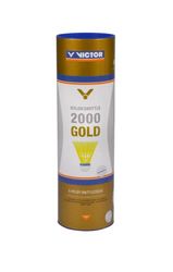VICTOR Nylon Federball Shuttle 2000 6 unidades, multicolorido (amarelo / azul)