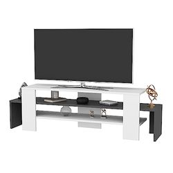 DECOROTIKA - Lenora TV Stand TV Unit Multimedia Centre voor Woonkamer Open Planken