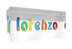 Little helper herinnering deco acryl transparant gepolijst als diamantstijl illustratief bont met de naam de jeune jongens Lorenzo 5 x 21 x 2 cm Grand