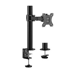 Logilink BP0104 - Supporto per monitor da 17-32", lunghezza braccio: 199 mm, max. 9 kg, VESA, inclinabile, girevole, nero