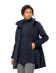 Jack Wolfskin Abrigo Ottawa, Noche Azul, XS para Mujer