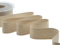 Furlanis - Poly katoen, mat polyester lint voor geschenkverpakkingen, decoraties, gastgeschenken - beige, 35 mm x 25 m
