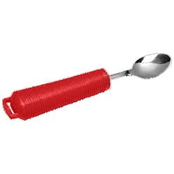 NRS Healthcare Red Handled Cutlery - Teaspoon
