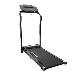 FFitness Elektrische loopband, inklapbaar, 10 km/u, stil, 1,25 pk, 950 W, piekvermogen 3 pk, 2300 W, 12 programma's, hartslagmeter, zwart